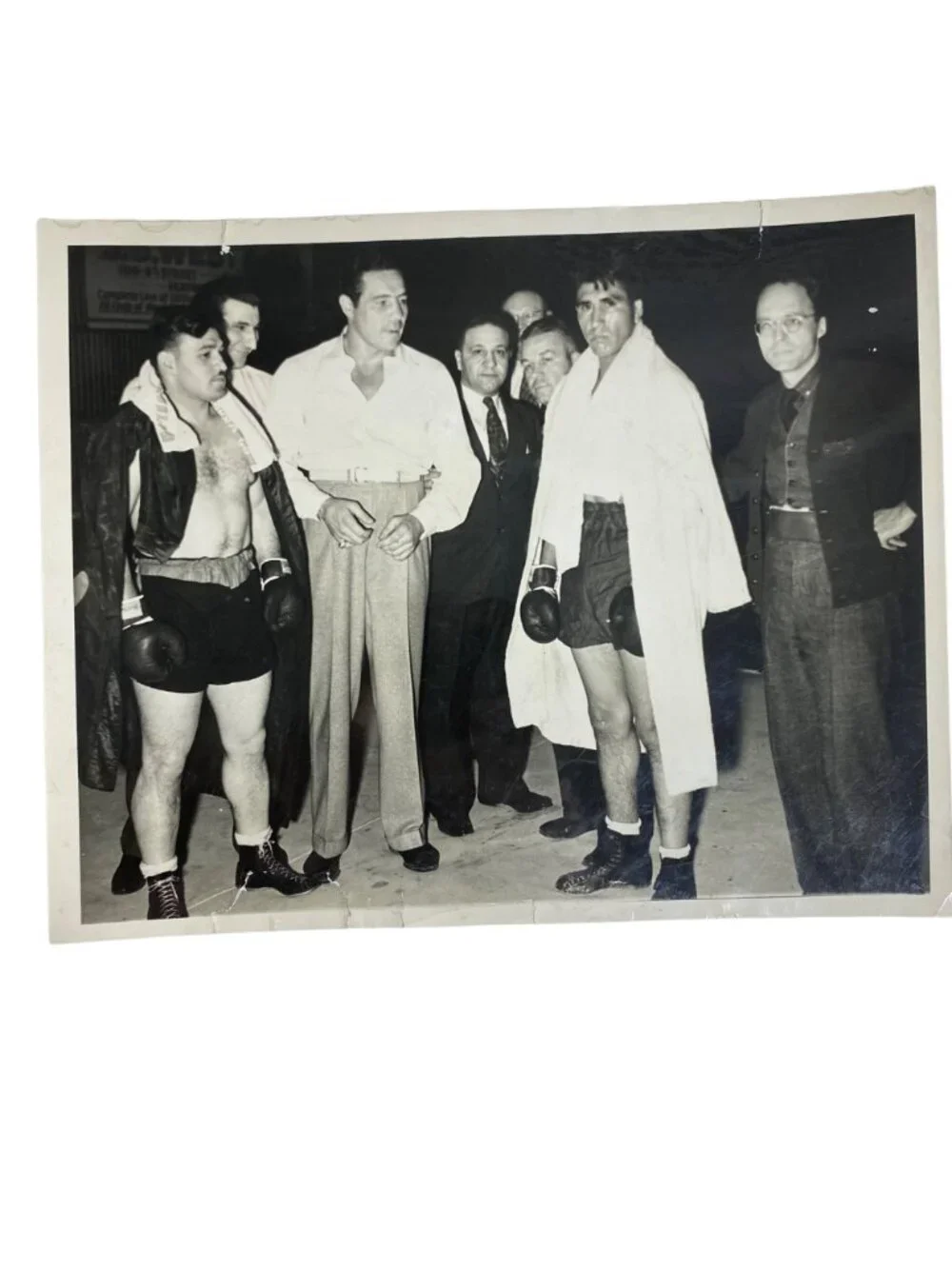 MAX BAER Boxer Boxing Referee Photograph World Heavyweight Marino VS Collins - Picture 6 of 6